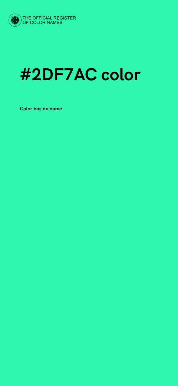 #2DF7AC color image