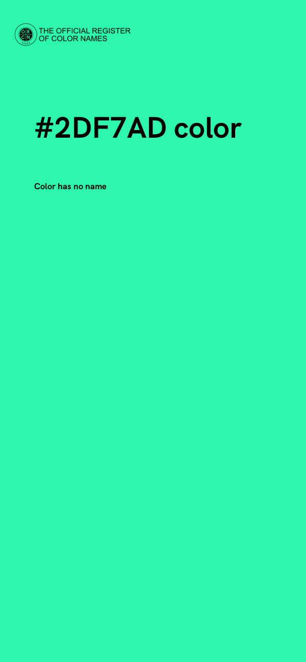 #2DF7AD color image