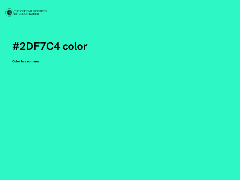 #2DF7C4 color image