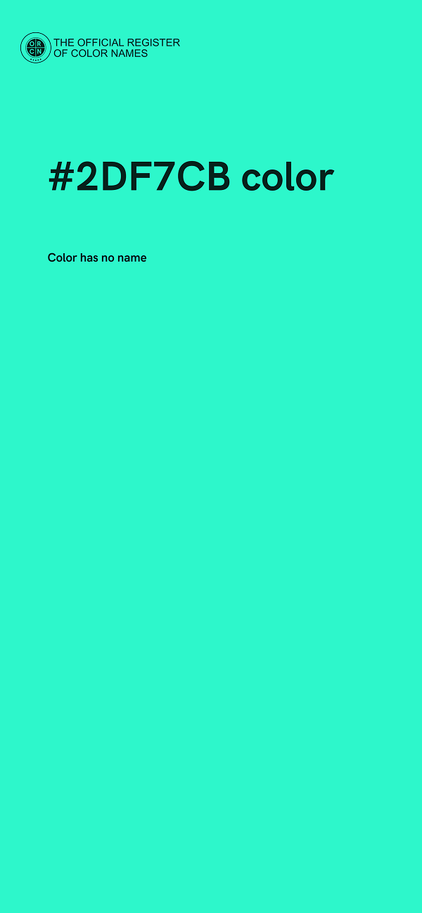 #2DF7CB color image