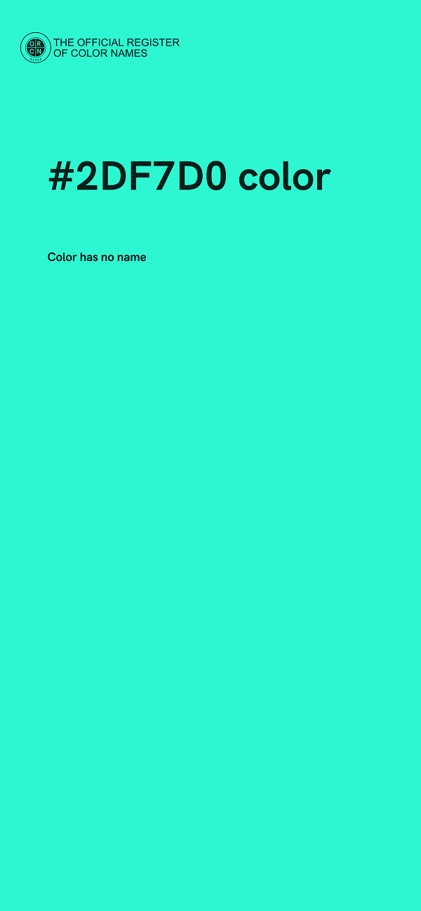 #2DF7D0 color image