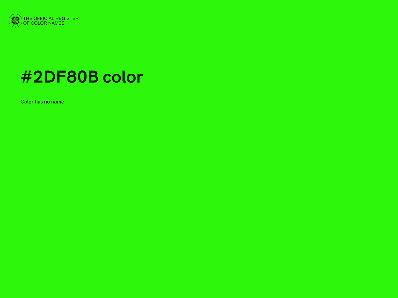 #2DF80B color image
