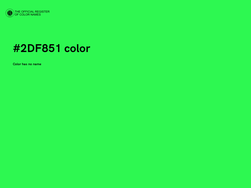 #2DF851 color image