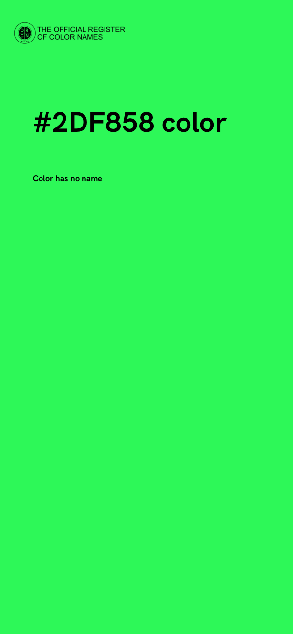 #2DF858 color image