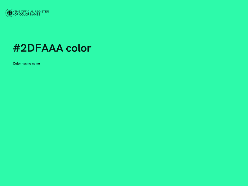 #2DFAAA color image