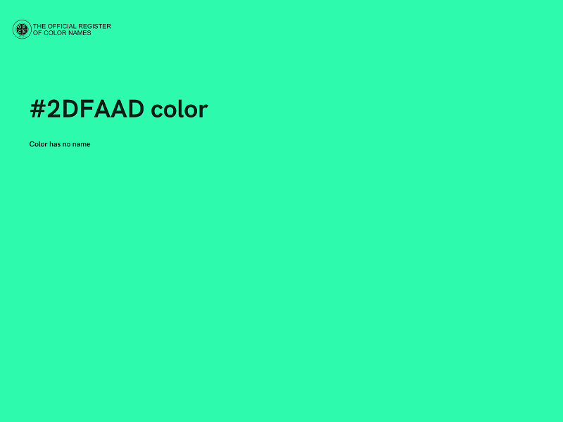 #2DFAAD color image