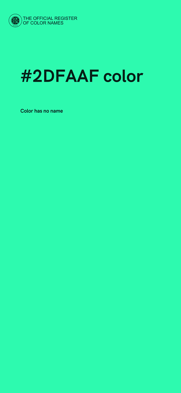 #2DFAAF color image