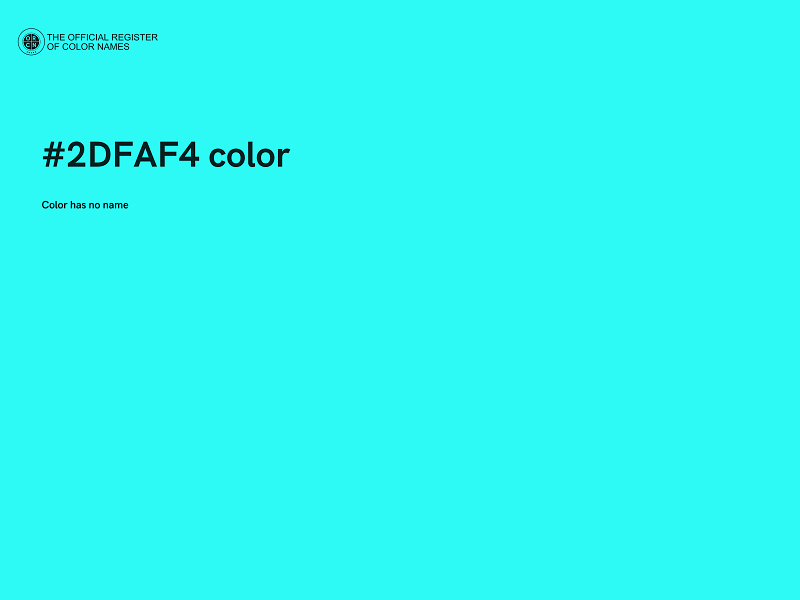 #2DFAF4 color image