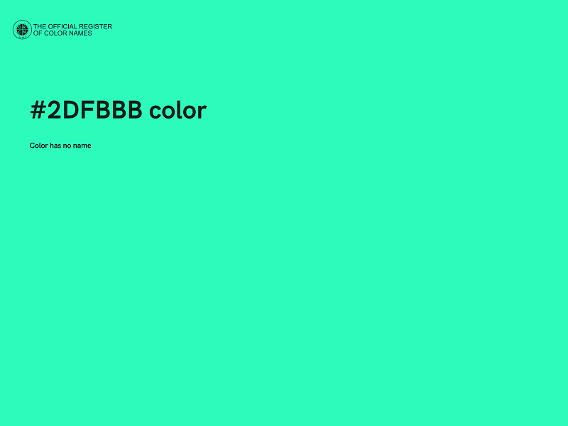 #2DFBBB color image