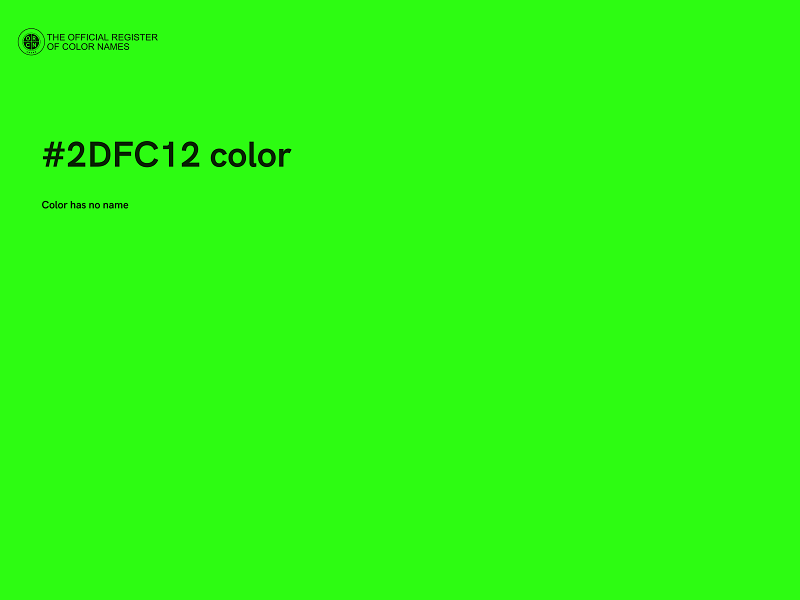#2DFC12 color image