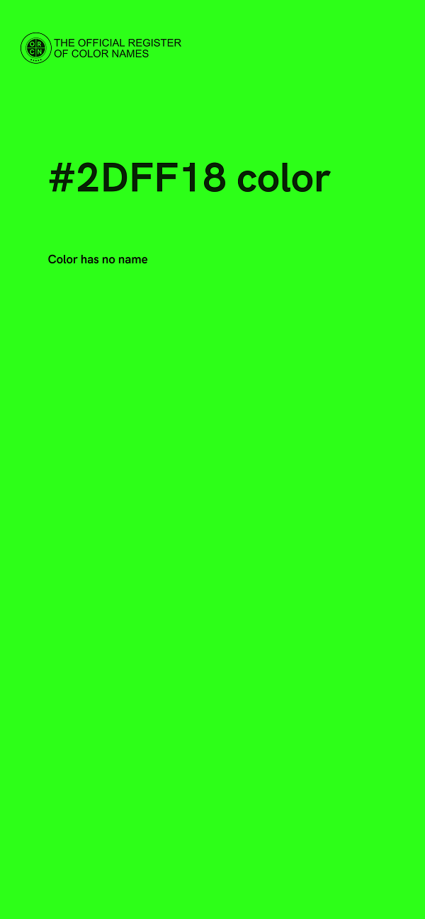 #2DFF18 color image