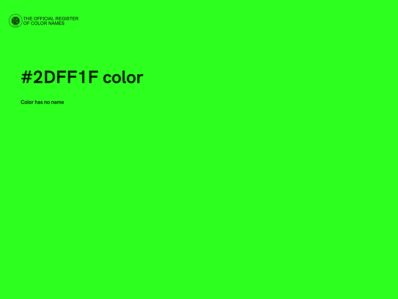 #2DFF1F color image
