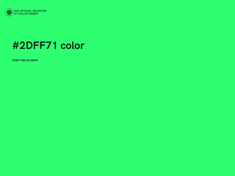 #2DFF71 color image