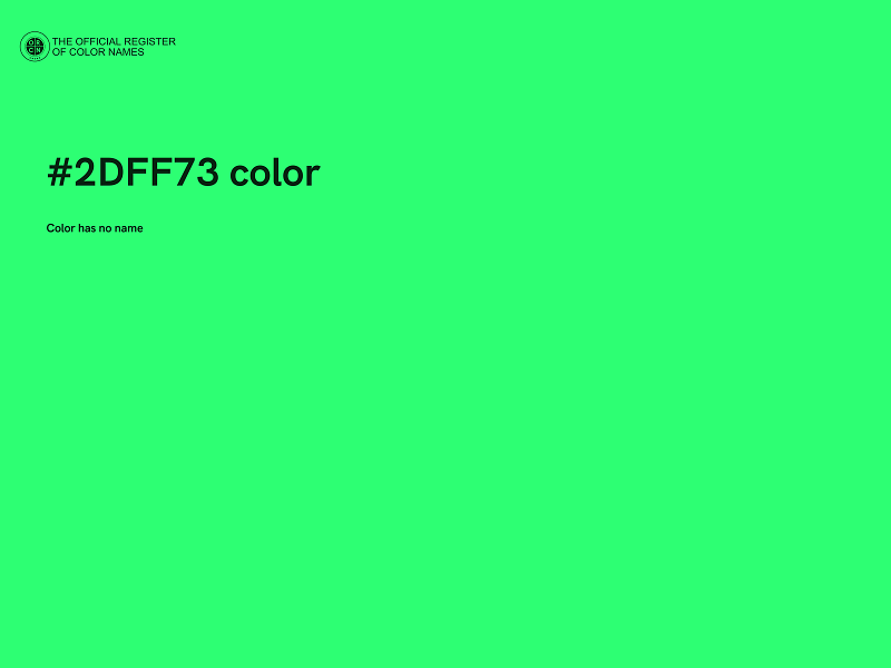 #2DFF73 color image