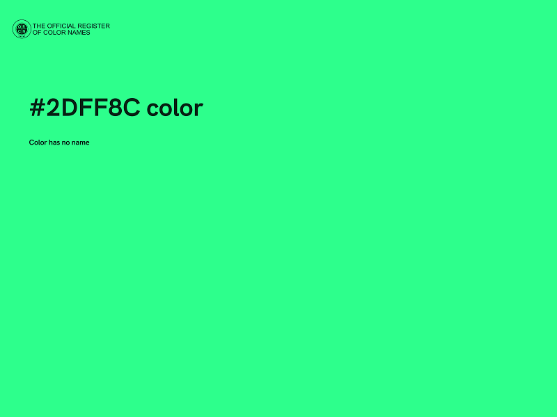 #2DFF8C color image