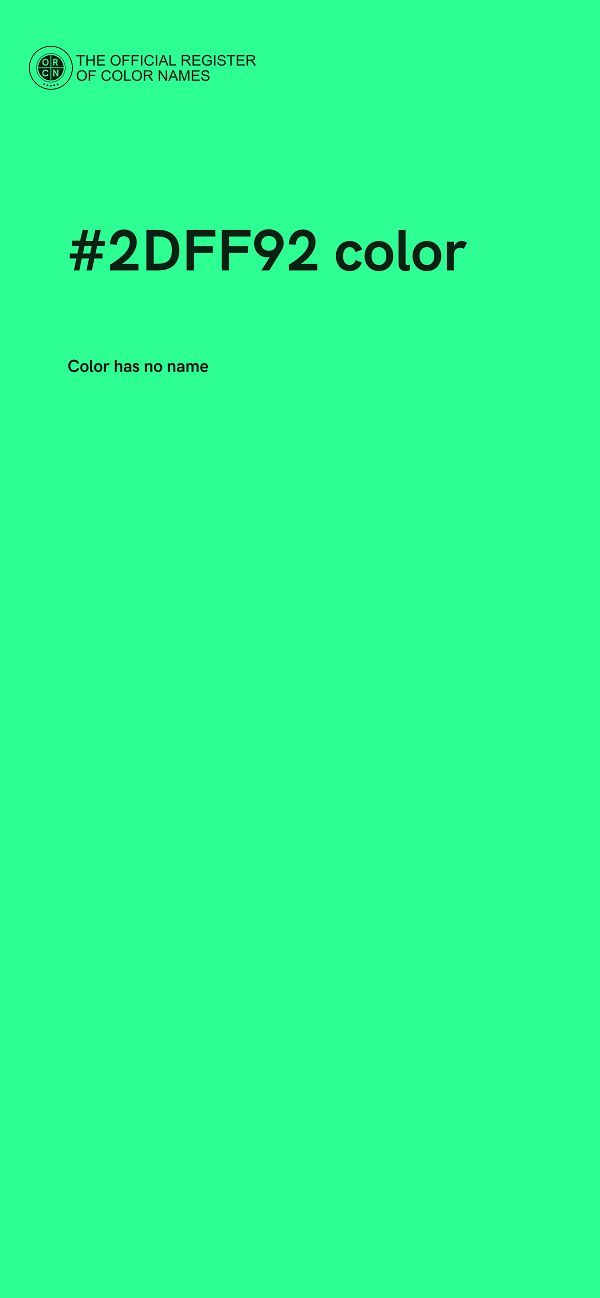 #2DFF92 color image