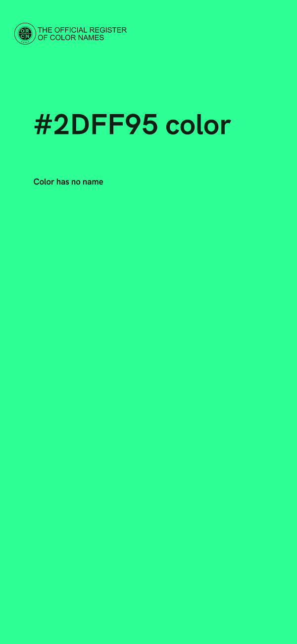 #2DFF95 color image