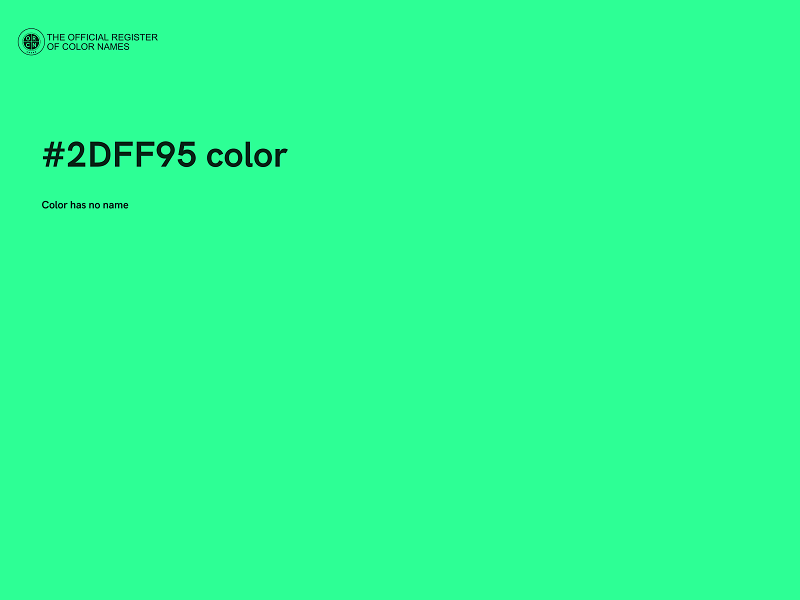 #2DFF95 color image