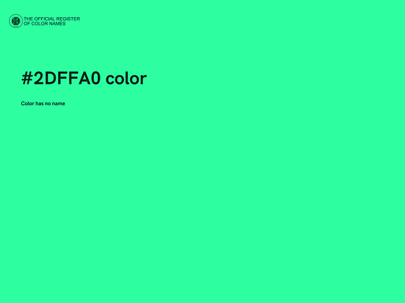 #2DFFA0 color image