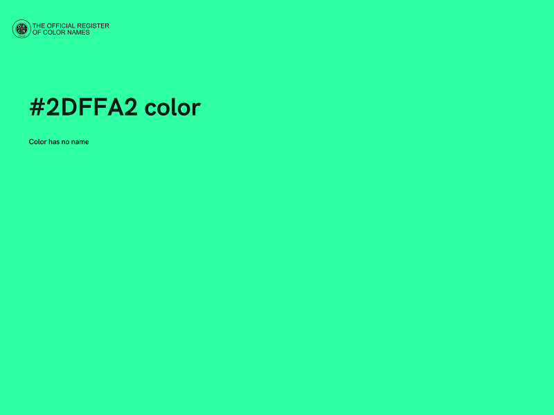 #2DFFA2 color image