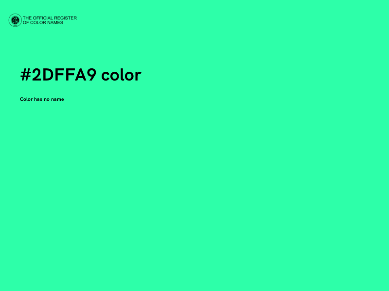 #2DFFA9 color image