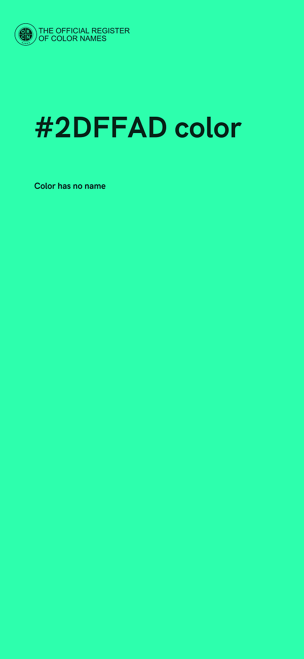#2DFFAD color image