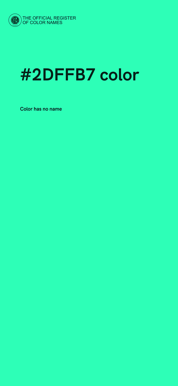 #2DFFB7 color image