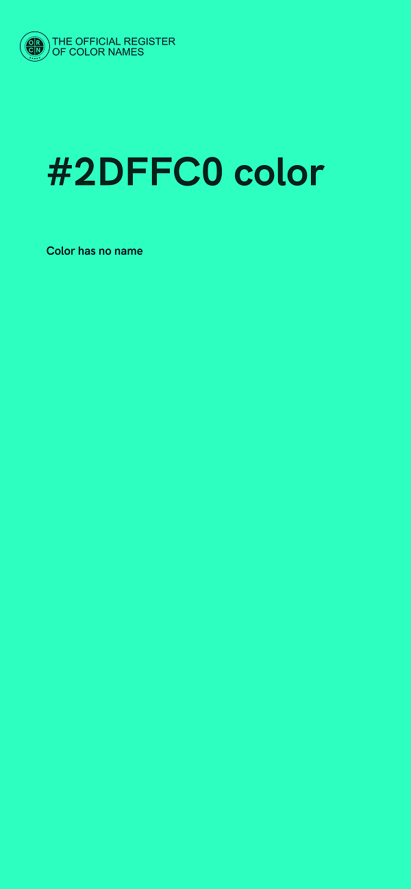 #2DFFC0 color image