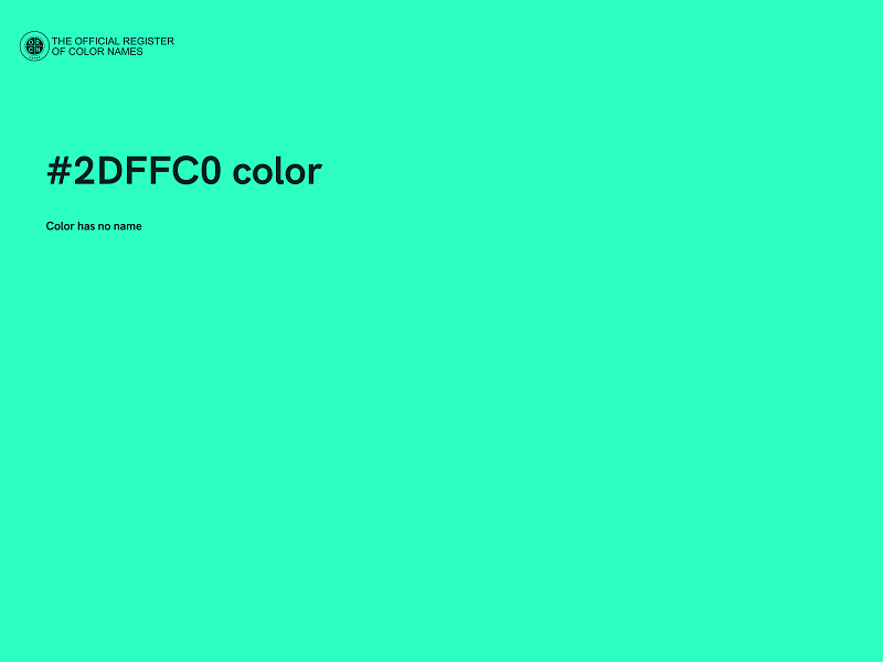 #2DFFC0 color image