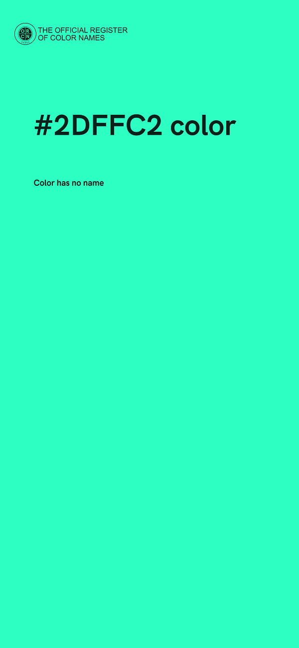 #2DFFC2 color image