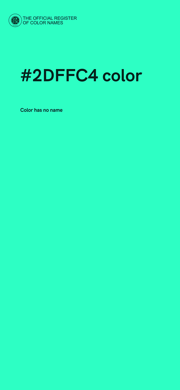 #2DFFC4 color image