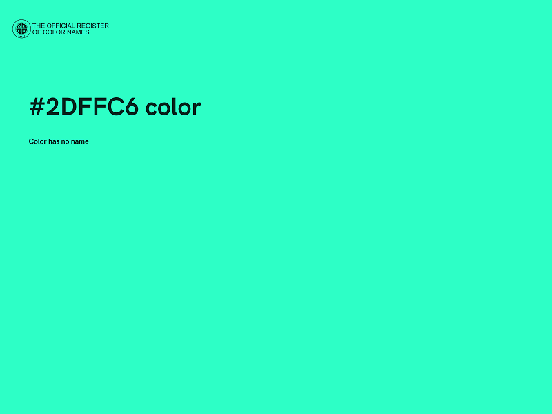 #2DFFC6 color image