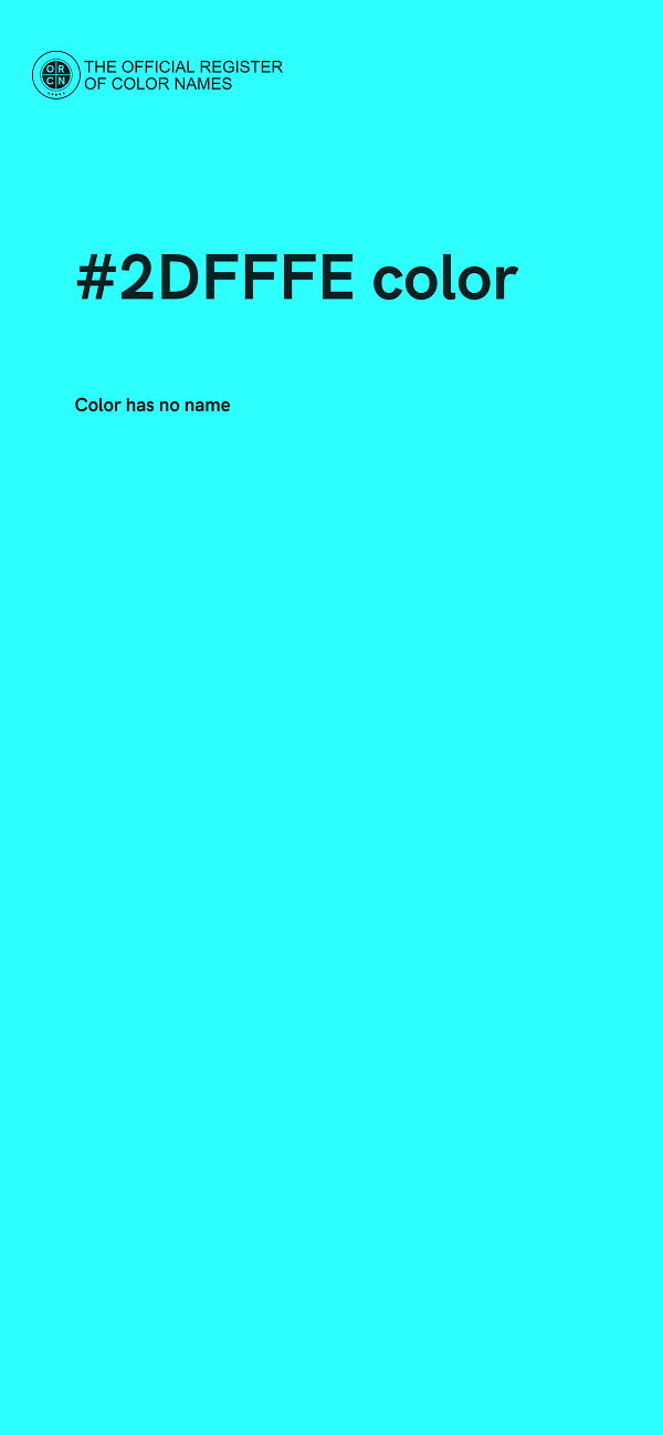 #2DFFFE color image