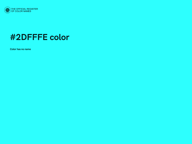 #2DFFFE color image