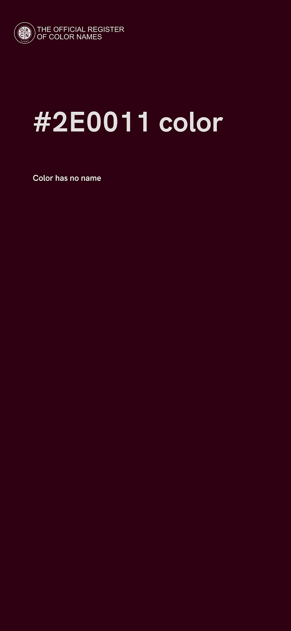 #2E0011 color image