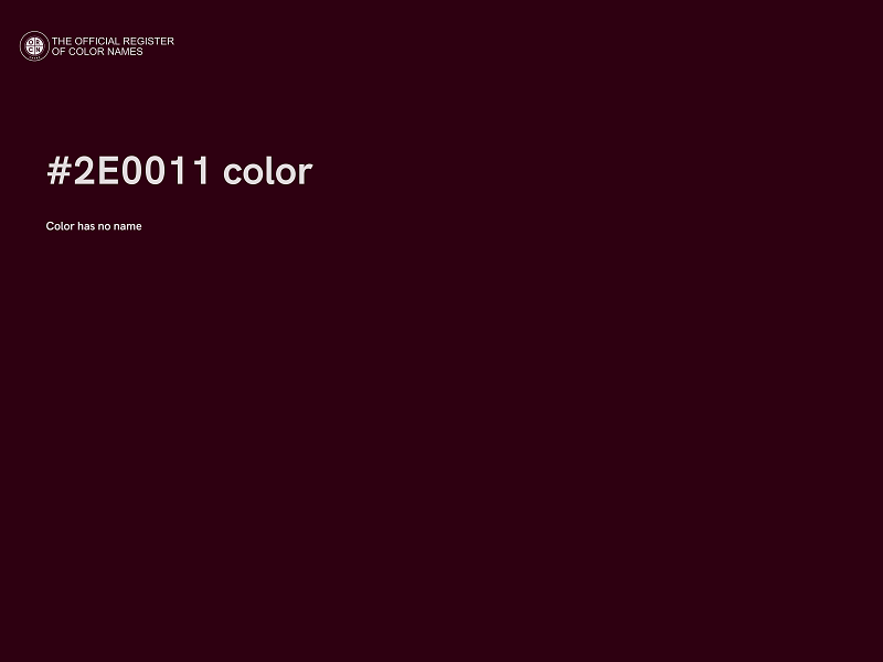 #2E0011 color image