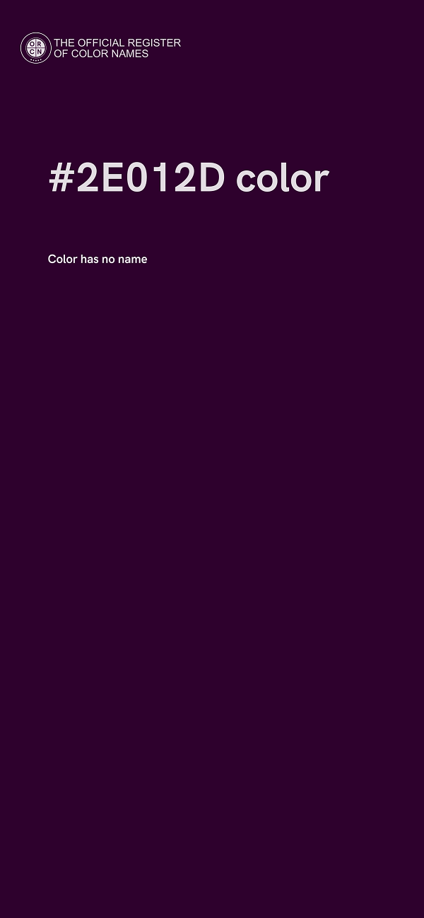 #2E012D color image