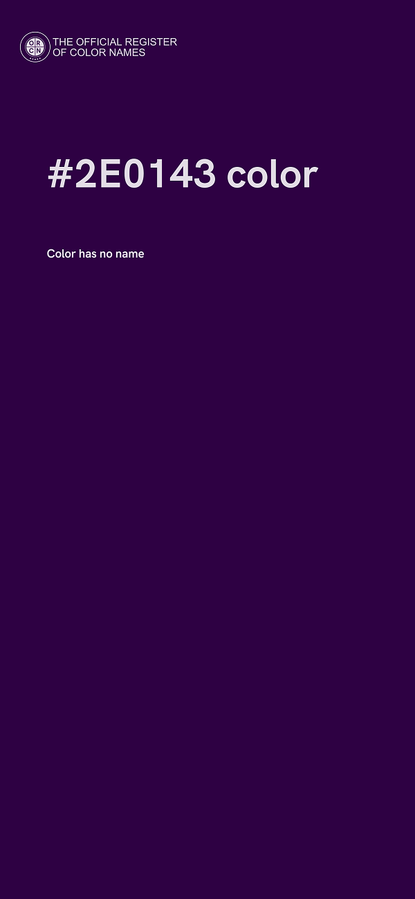 #2E0143 color image