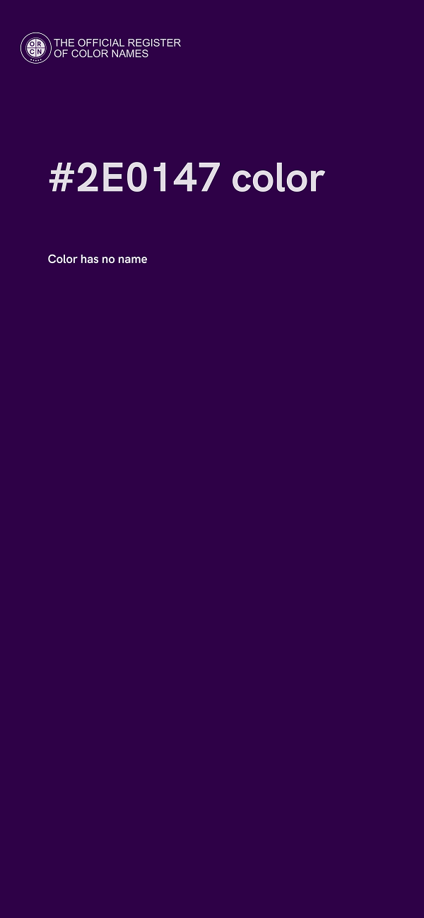 #2E0147 color image