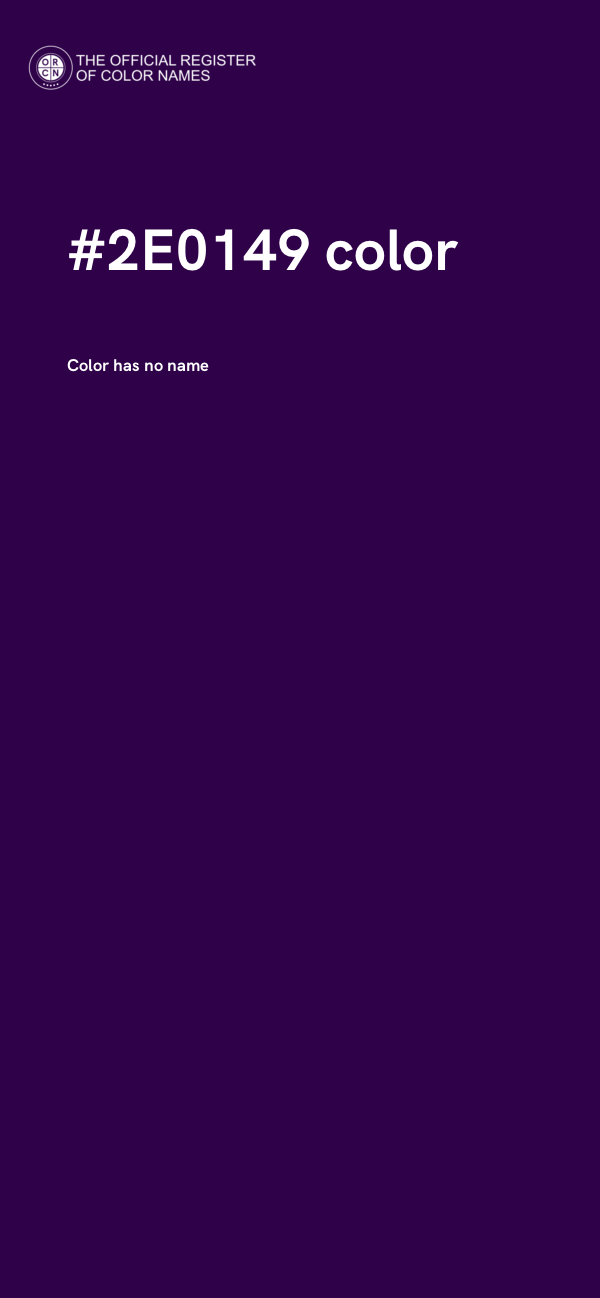 #2E0149 color image