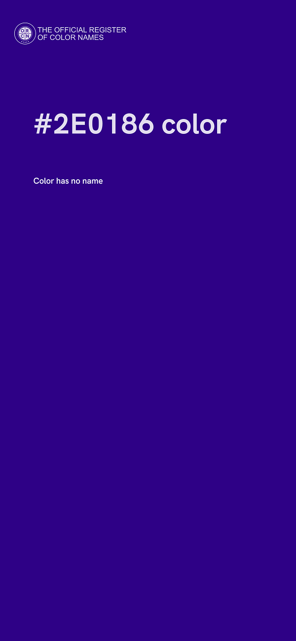 #2E0186 color image