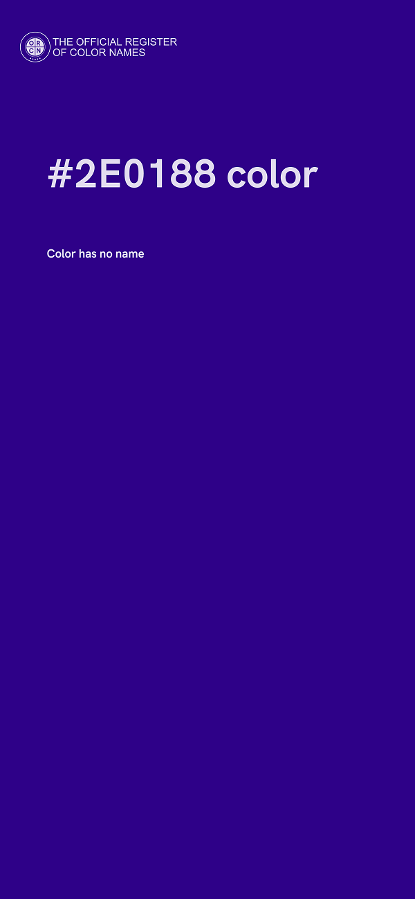 #2E0188 color image