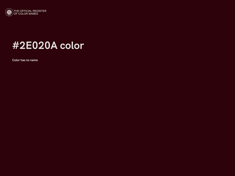 #2E020A color image