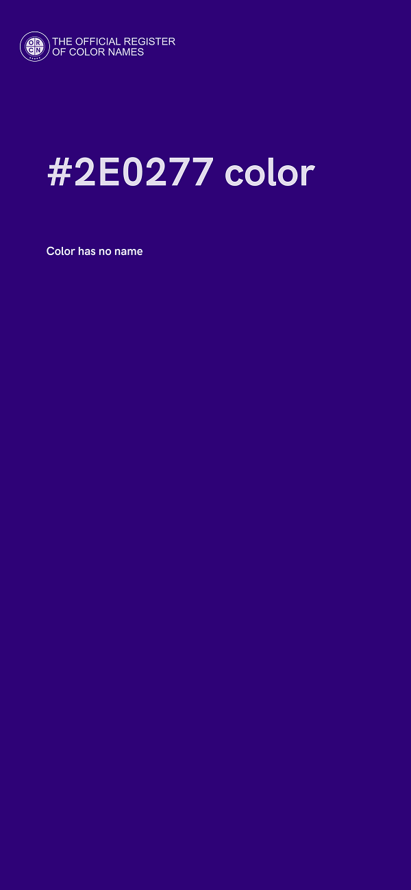 #2E0277 color image