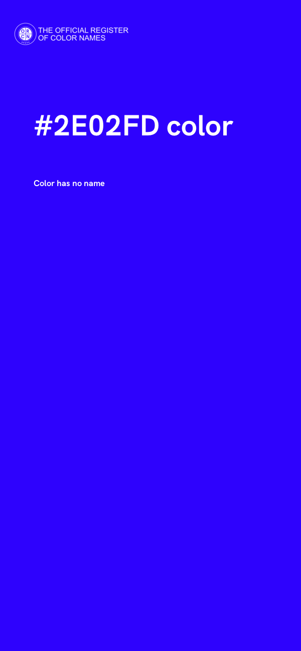 #2E02FD color image