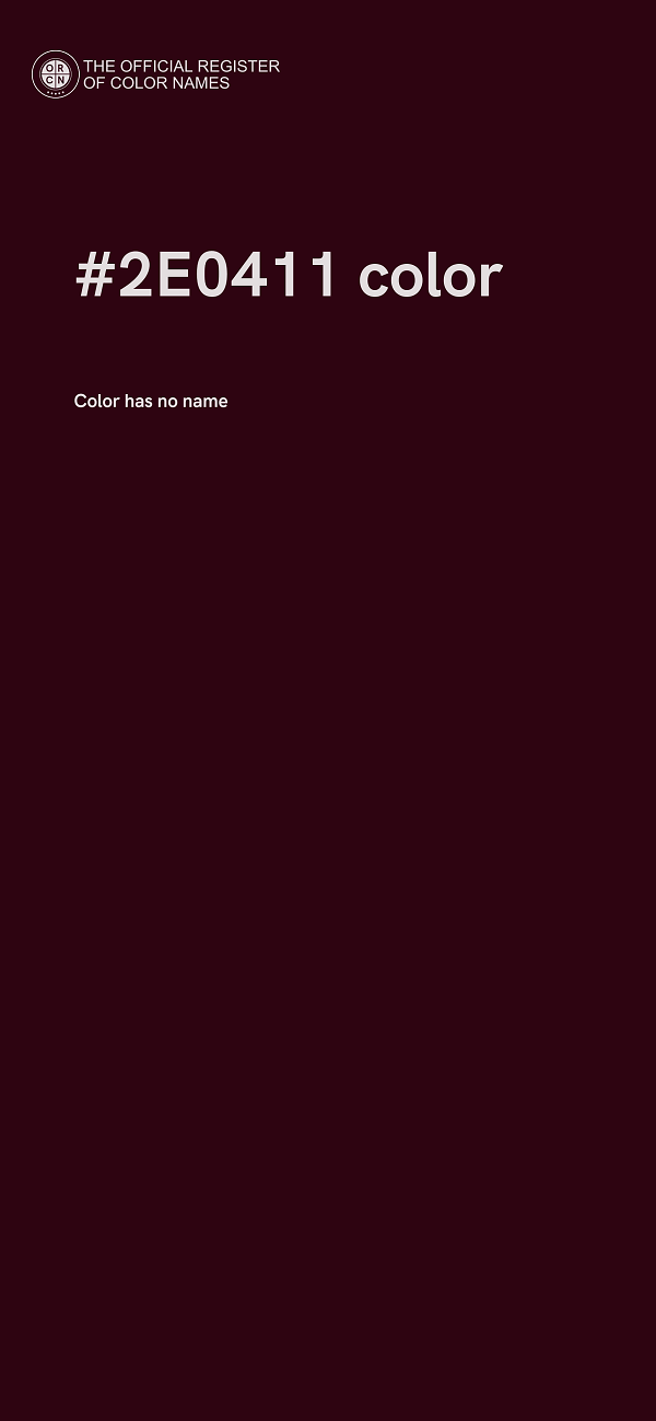 #2E0411 color image