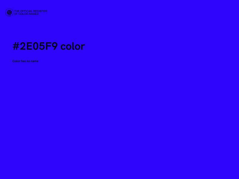 #2E05F9 color image