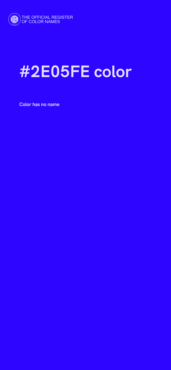 #2E05FE color image