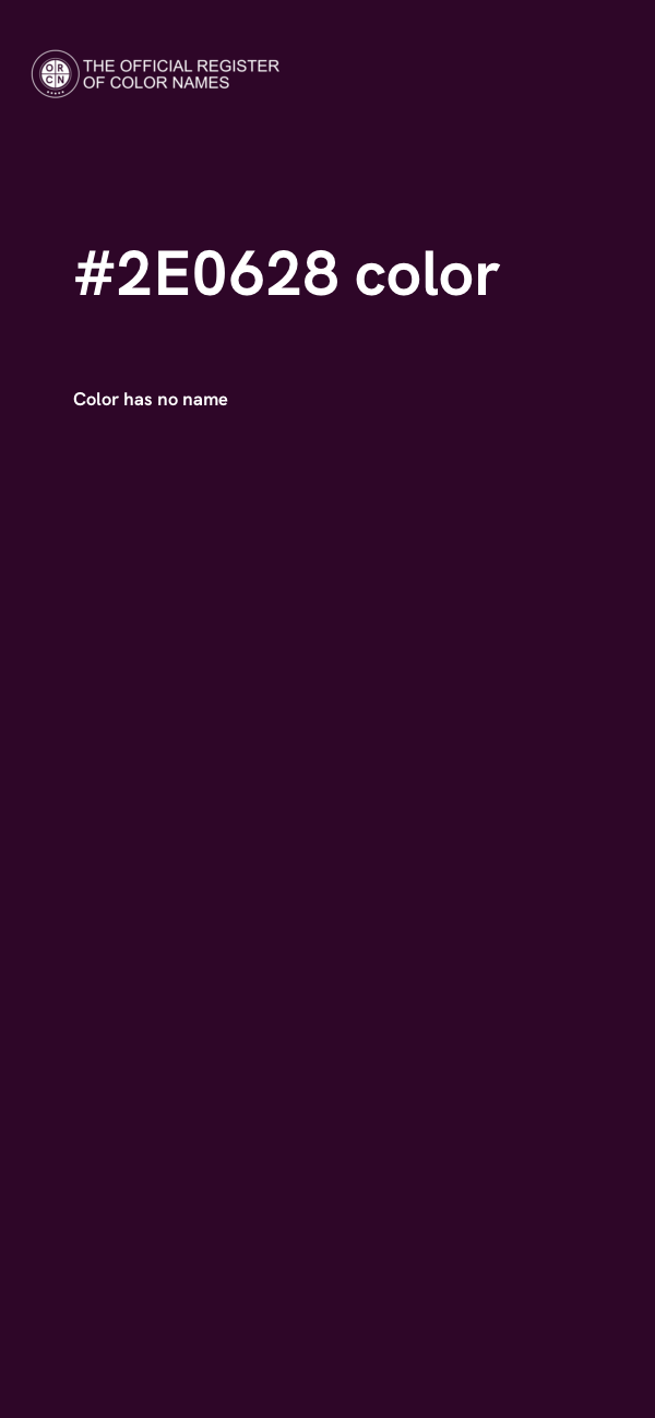 #2E0628 color image