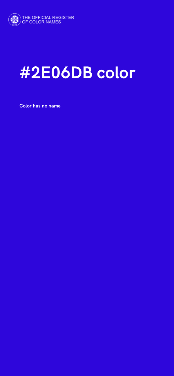 #2E06DB color image